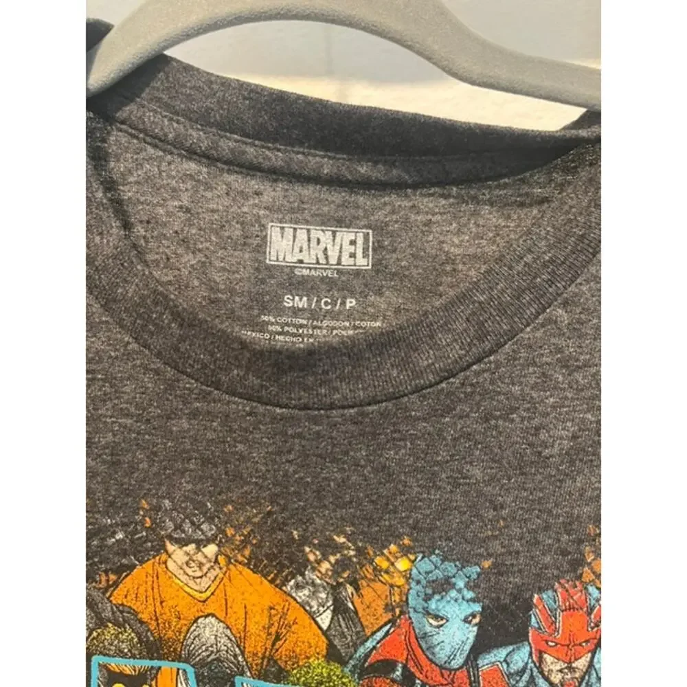 Marvel Boys Graphic T-Shirt Size S Short Sleeve Superhero Tee Excellent